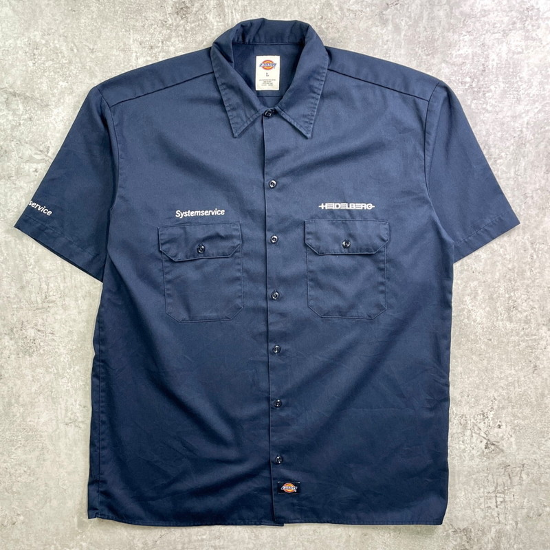 PIZZA OF DEATH ワークシャツ ライトブルー Mサイズ 楽天市場】Dickies ディッキーズ 半袖 シャツ、ブラウス Shirt