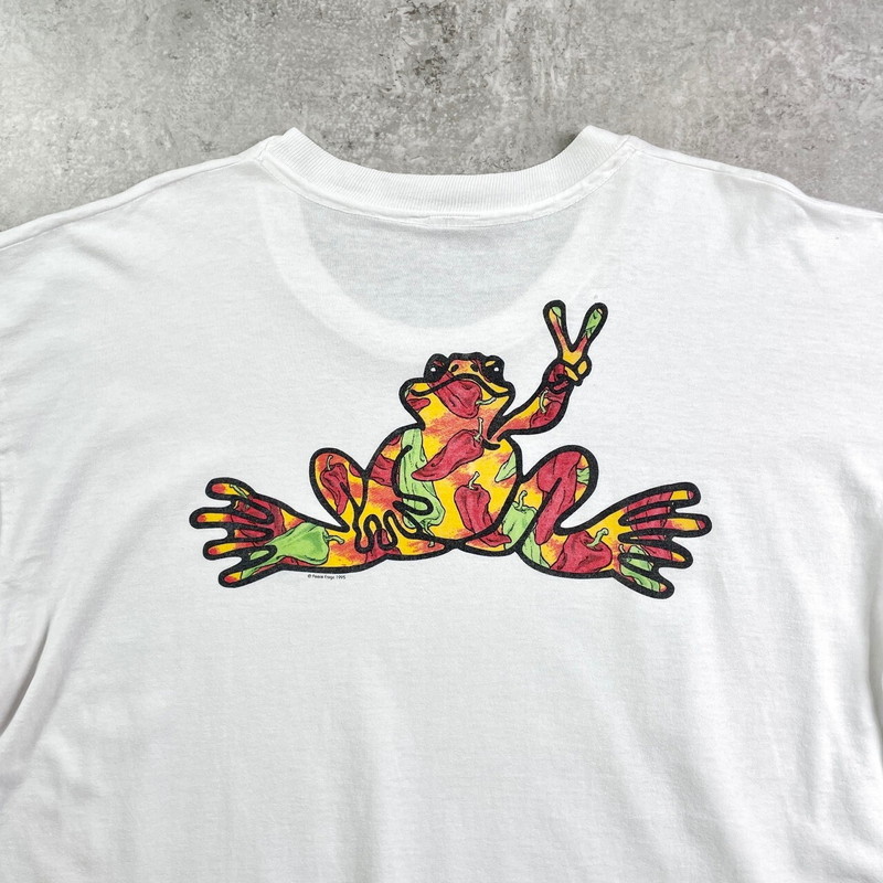 美品 80s 90s 半袖スウェット USA製 カエル アニマル ヴィンテージ 90s アメリカ製 ビンテージ アニマル カエル アート 動物 T