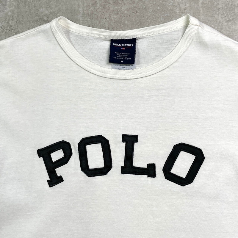楽天市場】90s POLO SPORT Logo S/S Tee 黒 M ポロスポーツ 半袖 T