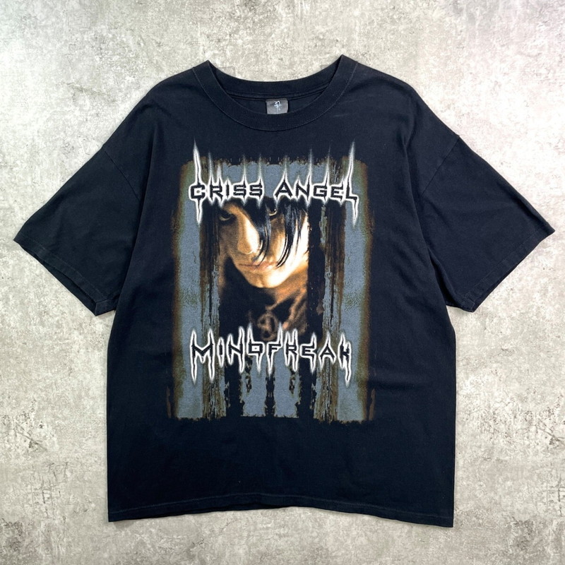 00年代 CRISS ANGEL MINDFREAK フォトプリントTシャツ メンズXL 古着【中古】【AS2509】【SS2603】