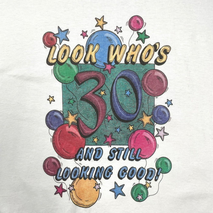 90年代 誰かのバースデーTシャツ メンズXL 古着【中古】【AS2509】【SS2603】