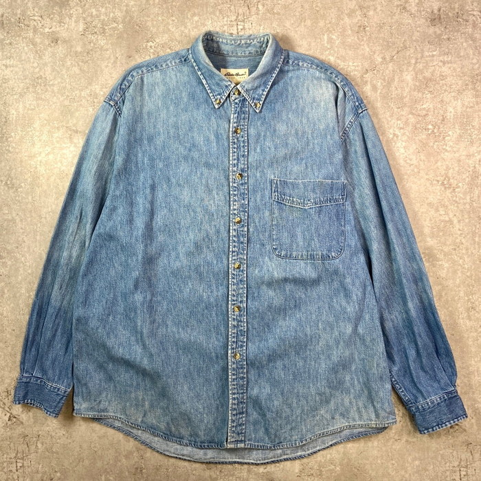 楽天市場】90年代 Eddie Bauer エディーバウアー デニムシャツ