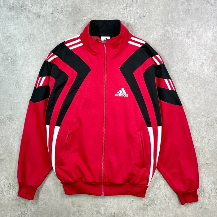 90s  adidas アディダス トラックジャケット
刺繍ロゴ スリーバンド 楽天市場】H□90年代□アディダス/adidas パフォーマンスロゴ
