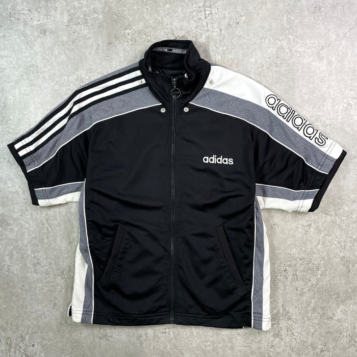 楽天市場】90s adidas S/S Track Jacket 紺 L アディダス 半袖