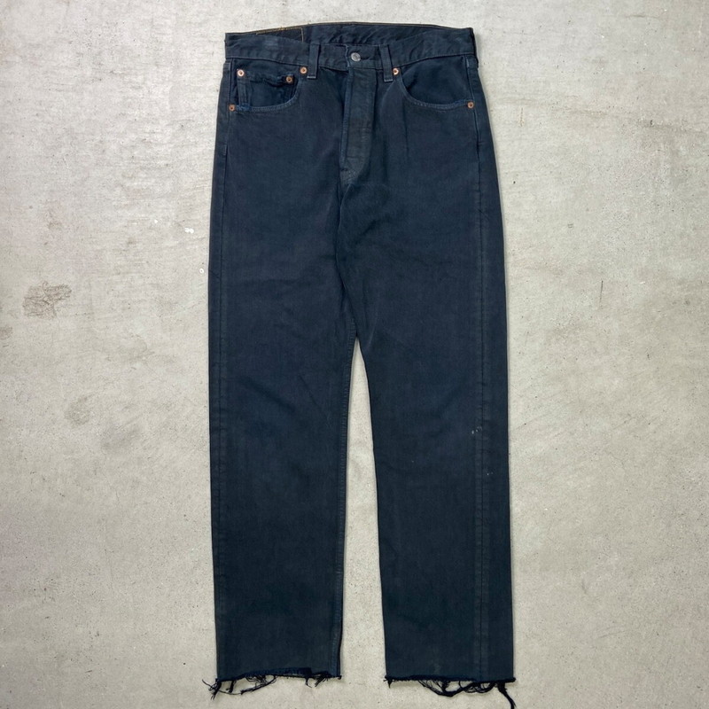 90年代 USA製 Levi's リーバイス 501 0615 ブラックデニムパンツ メンズW32 古着【中古】【SS2603】
