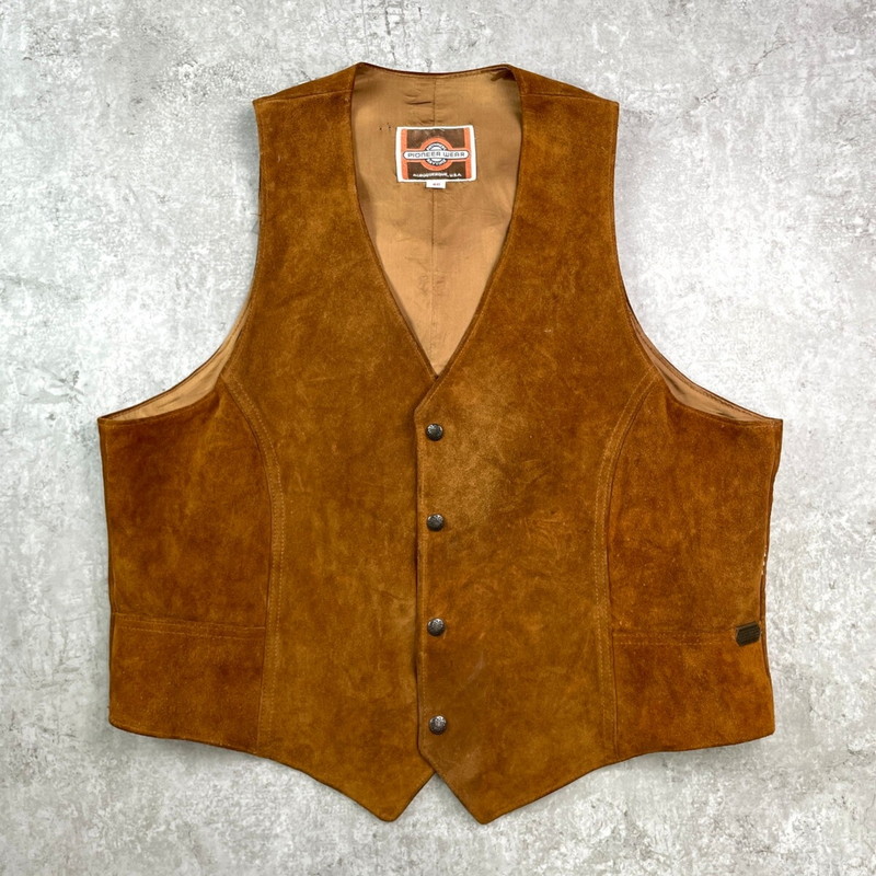 楽天市場】90s ウィリス&ガイガー 本革 レザー ベスト メンズ L 古着