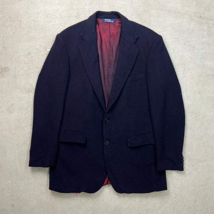 90s POLO Ralph Lauren 紺ブレ ダブル テーラードジャケット 90s POLO Ralph Lauren 紺ブレ ダブル テーラードジャケット