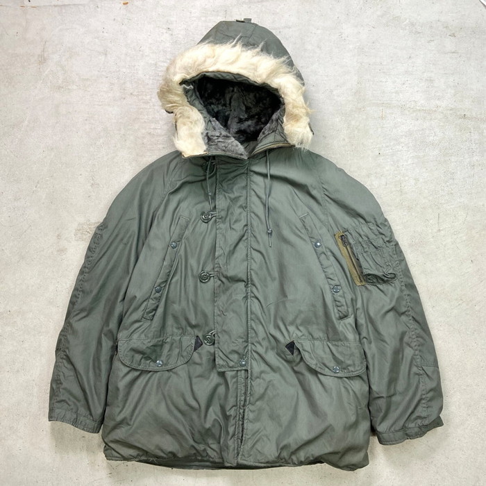 70s scovillジップ　n2b フライトジャケット 70s 実物 N-2B フライトジャケット短丈 Scovill XL ミリタリー - メルカリ