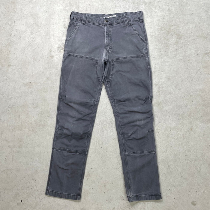 カーハート ダブルニー ペインターパンツ ヒゲ フェード W32 ダークグレー carhartt - カーハート ダブルニー ペインターパンツ ヒゲ フェード