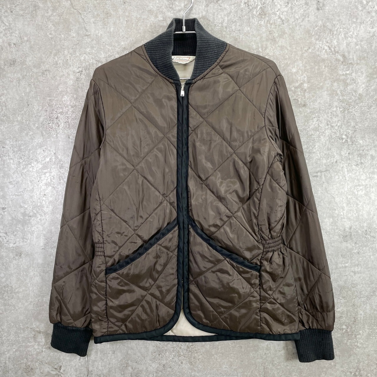 60年代 Sears ROEBUCK Ted Williams キルティングジャケット メンズXS相当 レディースS相当 古着 60s VINTAGE ヴィンテージ SCOVILLジップ コーヒーブラウン【中古】｜古着通販 cave古着屋
