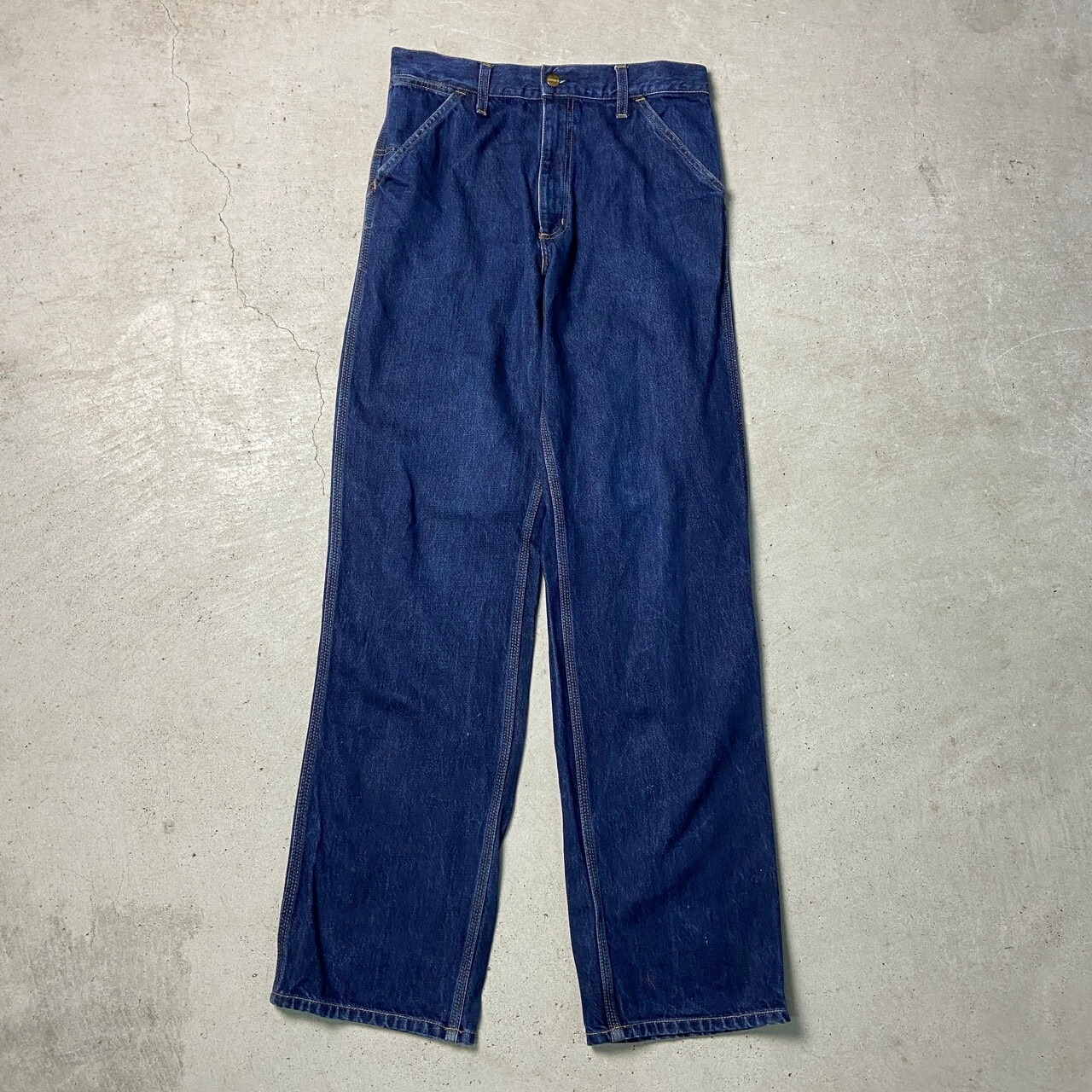 Carhartt カーハート 濃紺 デニムパンツ ストレート メンズW31相当 古着 ジーンズ