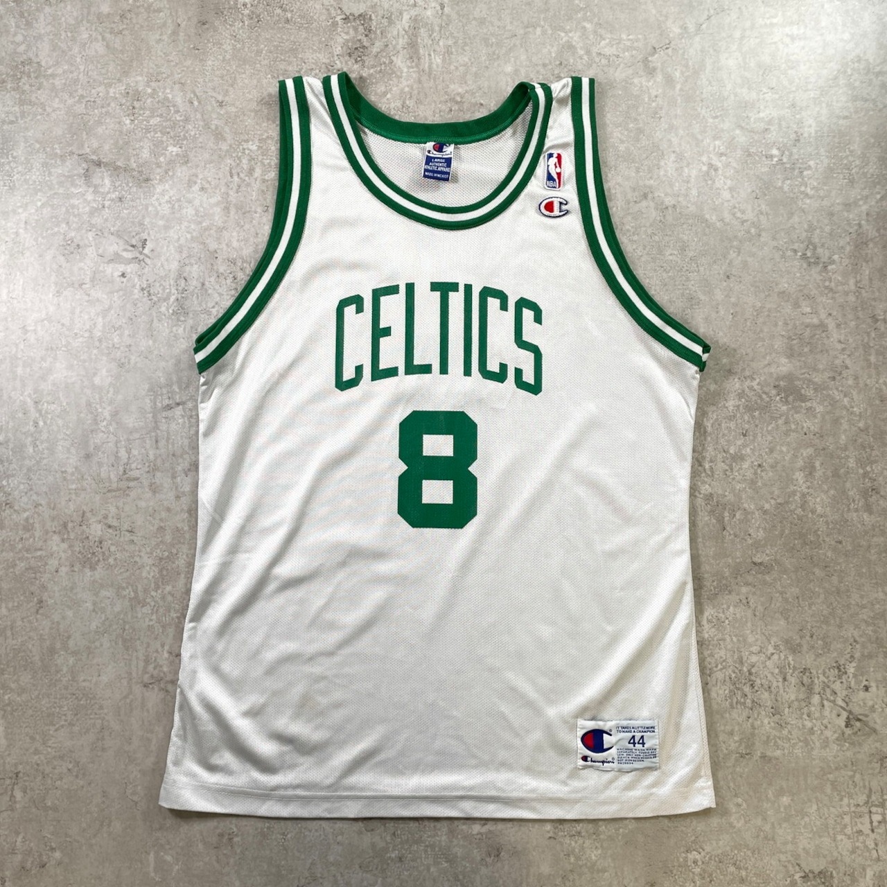 90年月日 Champion はやりっ子 NBA BOSTON CELTICS 豆の町 セルティックス 力くらべティーシャツ レプリカユニフォーム メンズL好いかげんに 古着 90s VINTAGE ヴィンテージ Antoine Walker アントワンウォーカー 白 緑であること