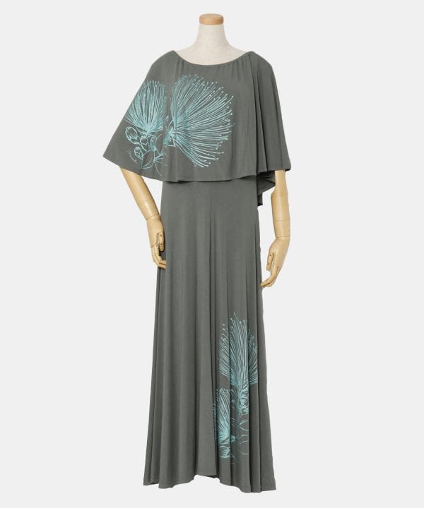 Maunaloa公式店 [レフアケープ＆フレアーワンピース] マウナロア フラ フラダンス衣装 レッスン用品 Maunaloa Aulii（ストレッチドレス） YCC-4101｜アミナコレクション 公式
