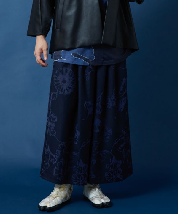 倭物やカヤ公式店 [霞葉紋メンズパンツ] 和柄 和モダン 和服 レトロ モダン 和服 和 洋服 昭和レトロ ファッション メンズボトムス 76L-5303
