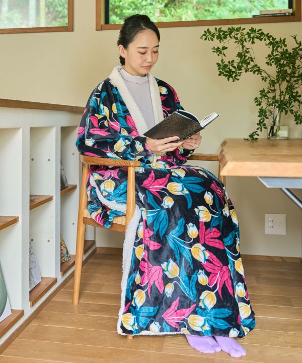 楽天市場】倭物やカヤ公式店 [ぬくいボア半纏（はんてん）] 和柄 和