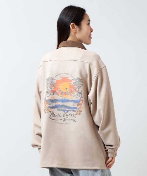 Kahiko公式店 [ソーヤーメンズジャケット【SURF&Palms】] カヒコ ハワイアン ハワイアン雑貨 ファッション アウター/カーデ 46R-6106