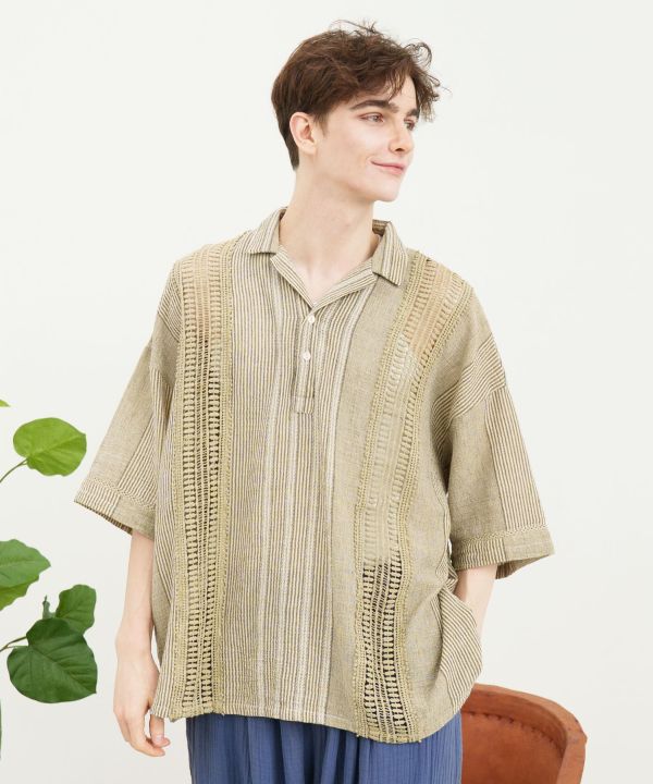 チャイハネ公式店 [ナナミィメンズＴＯＰ] アジアン ボヘミアン エスニック ファッション トップス/メンズ エスニックファッション IMC-6104