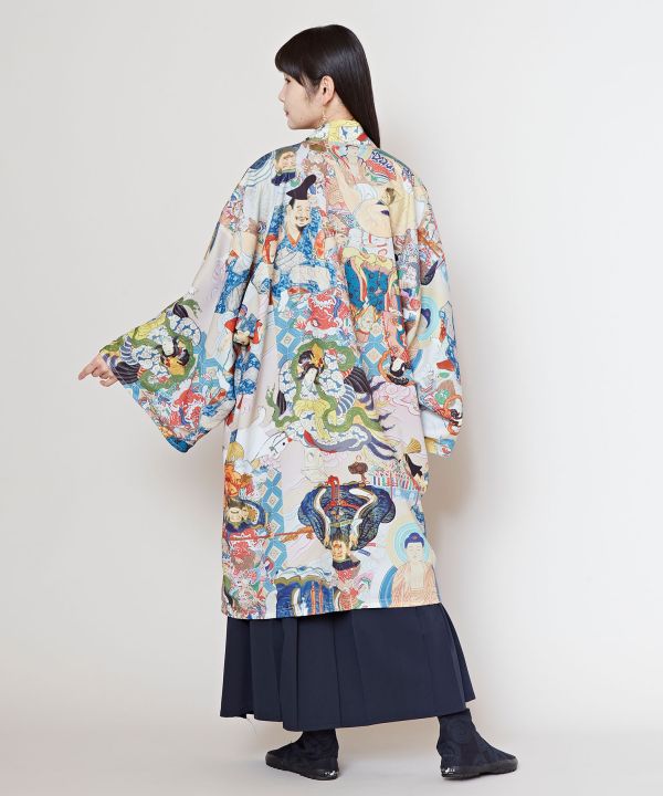 倭物やカヤ堅苦しさ店 [浮世色メンズ羽織] 和柄 和今めかしい 着物 レトロ 今めかしい 着物 和 御召しもの 昭和レトロ 流行り物 羽織り/厚地の外套  7CQ-5207