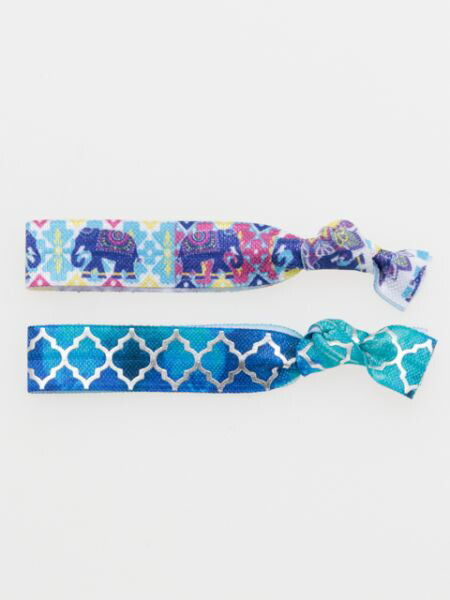 楽天市場 ビバブレスレット ヘアゴム エスニック チャイハネ 公式 Cqjz9101オリジナル柄をプリントした元気あふれるヘアタイ 2本セット 髪ゴムとしてはもちろん ブレスレットとしても使えます プレゼントにもしやすい台紙付き 公式 チャイハネ通販エスニック