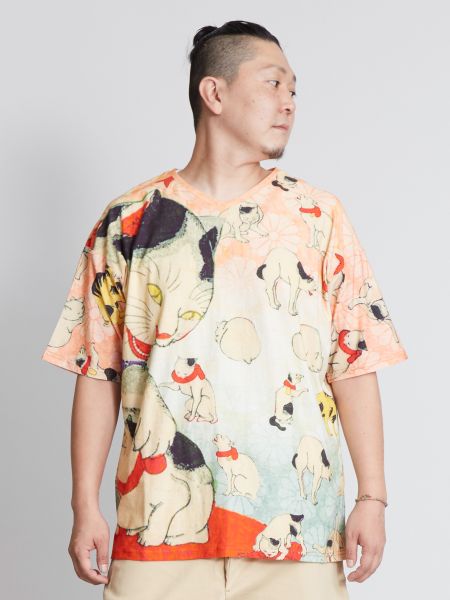 楽天市場 倭物やカヤ 公式 浮世和ロハｔシャツ 和柄 和モダン ファッション メンズトップス 7ia 0239 公式 チャイハネ通販エスニック
