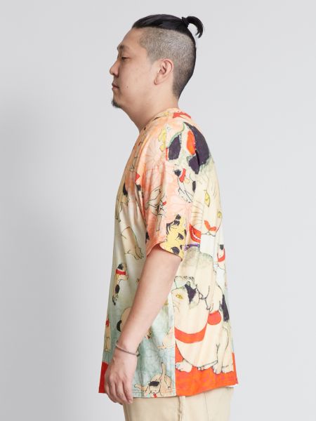 楽天市場 倭物やカヤ 公式 浮世和ロハｔシャツ 和柄 和モダン ファッション メンズトップス 7ia 0239 公式 チャイハネ通販エスニック