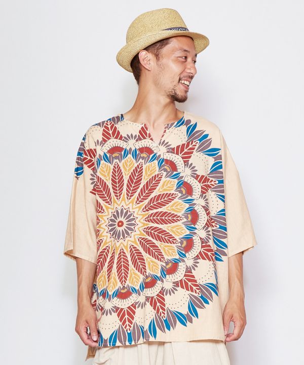 楽天市場 チャイハネ公式店 ノマデスメンズｔｏｐ エスニック アジアン ファッション トップス メンズ Iac 0434 アミナコレクション 公式