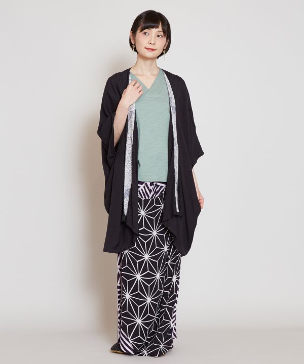 倭物やカヤ 公式 カット加工 菊集め八掛羽織 和柄 和モダン ファッション 羽織 カーディガン7ia 1112 Studio Max Fr