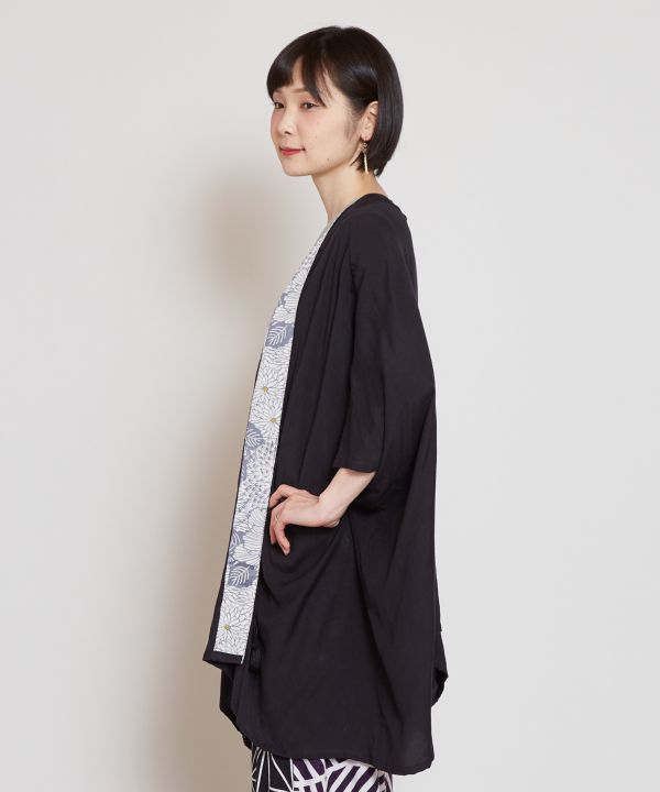 倭物やカヤ 公式 カット加工 菊集め八掛羽織 和柄 和モダン ファッション 羽織 カーディガン7ia 1112 Studio Max Fr