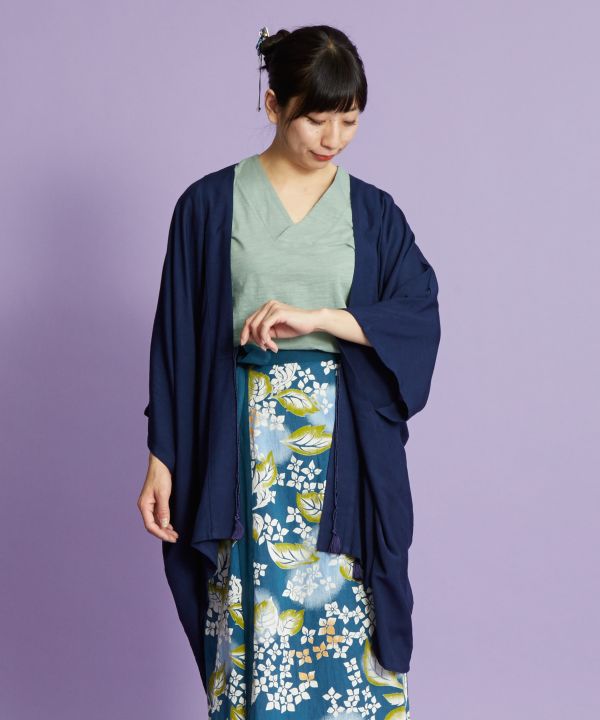 倭物やカヤ 公式 カット加工 菊集め八掛羽織 和柄 和モダン ファッション 羽織 カーディガン7ia 1112 Studio Max Fr