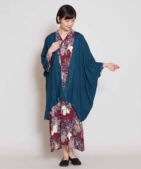 倭物やカヤ 公式 カット加工 菊集め八掛羽織 和柄 和モダン ファッション 羽織 カーディガン7ia 1112 Studio Max Fr