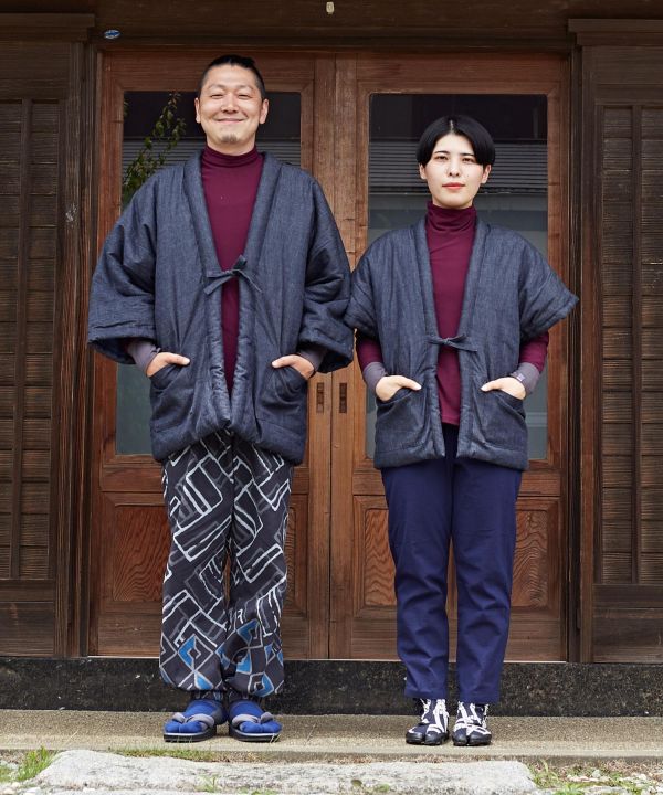 倭物やカヤ 公式 縄紋デニムメンズ半纏 はんてん 和柄 和モダン ファッション 羽織 カーディガン73a 1304 Ceconsolidada Cl