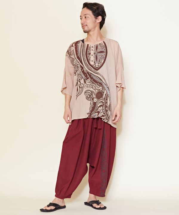 チャイハネ公式店 トライキメンズｔｏｐ エスニック アジアン ファッション