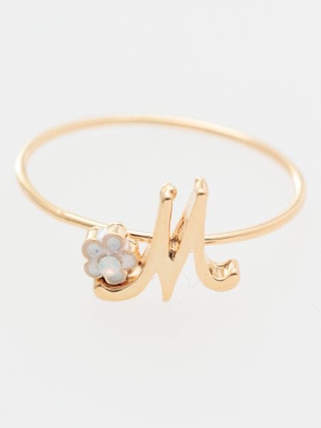 倭物やカヤ公式店 英字花リング 7KXZ9838 アクセサリー ブレスレット リング レトロ 和モダン 和服 和柄 バーゲンで 和柄