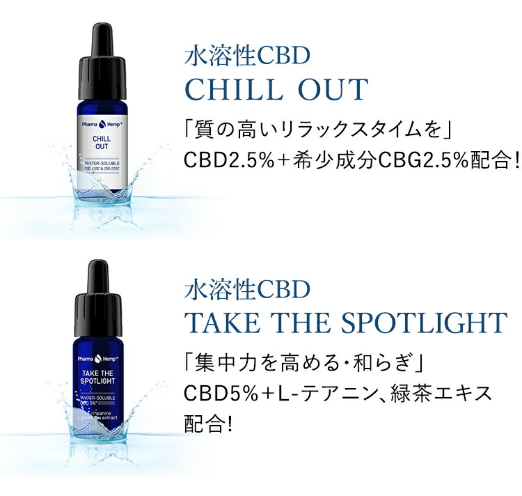 全日本送料無料 CHILL OUT チルアウト CBD250mg CBG250mg 水溶性CBD PharmaHemp ファーマヘンプ CBDオイル  fucoa.cl