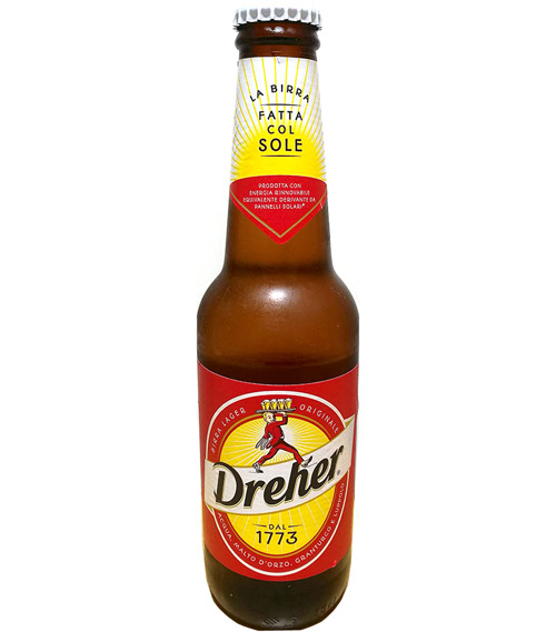 ＜賞味期限2025年8月31日の為、特価品＞ドレハー イタリアンビール 4.7％ 330ml ピルスナータイプ イタリア　※ご購入は4本から