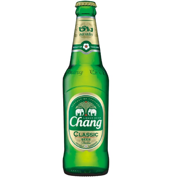 ＜タイで人気のビール！＞ チャーン クラシック ラガー ビール 5.0％ 320ml 瓶タイプ タイ 正規輸入品 ビール　※ご購入は4本から