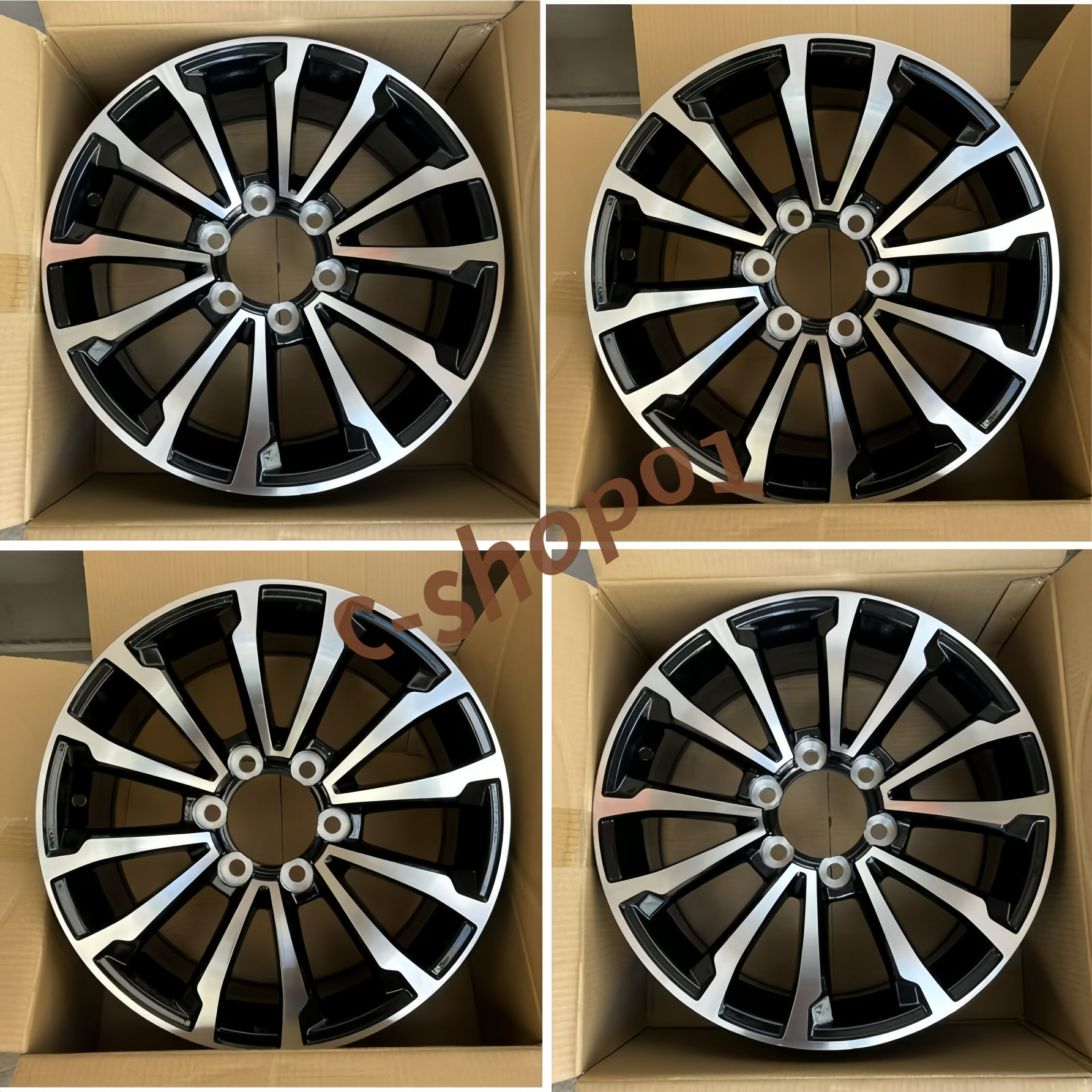 トヨタ ランクルプラド フォーチュナー 汎用 20 インチ アルミホイール 4 本セット PCD 6 穴 139.7 新品|c-shop01