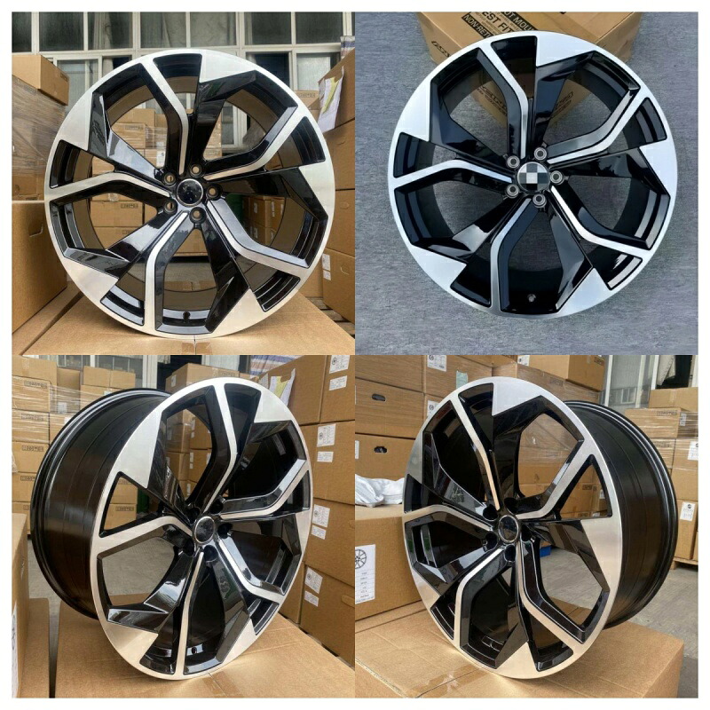 【新品】AUDI Q7/Q8等用 23インチホイール4本セット TYPE 5673BM S-LINE対応 RS6/Q7/Q8/A7/A8 純正カスタム/交換用｜c-shop01