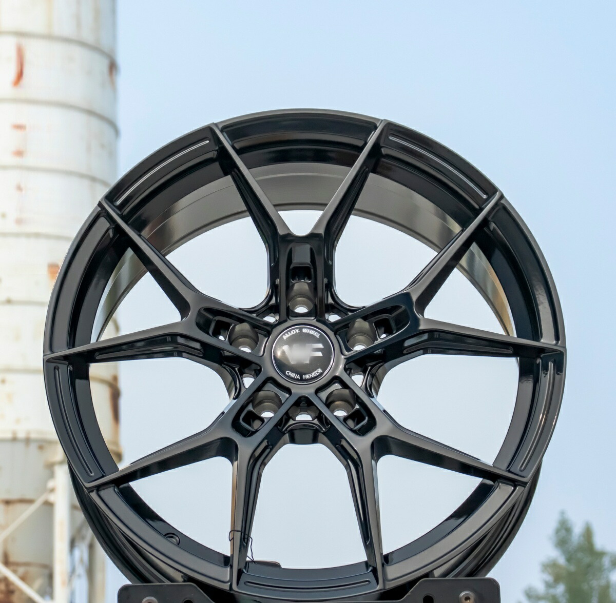 高級光沢 ブラック ホイール 17インチ/18インチ/19インチ 選択可 PCD/ BMW ベンツ アウディ VW トヨタ ホンダ 日産 対応 社外品 アルミホイール 4本セット送料無料|c-shop01