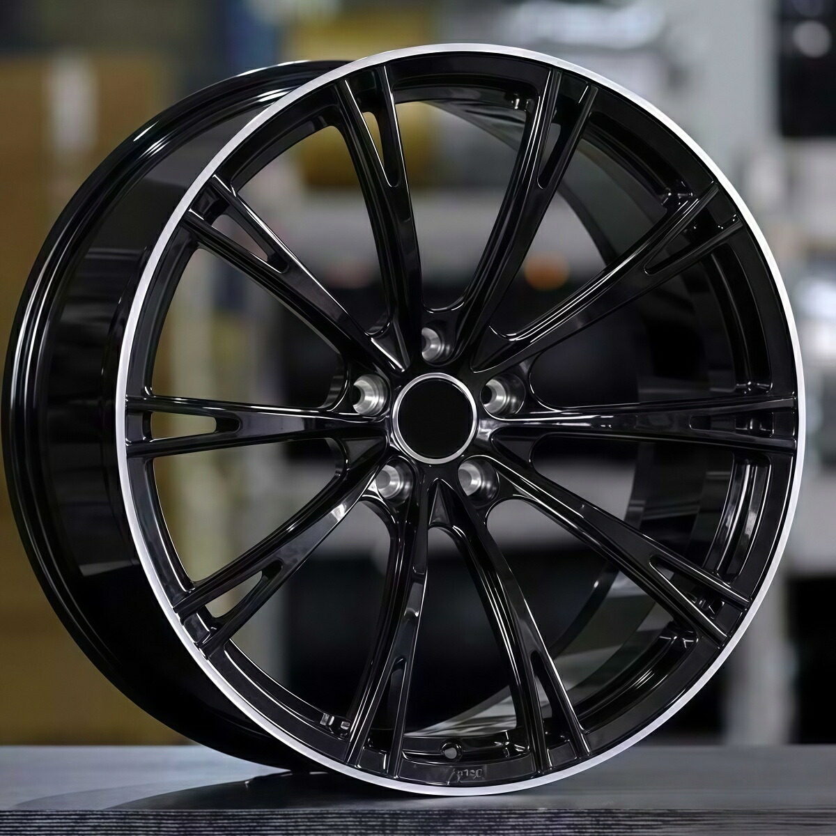 AUDI アウディ用 20インチ ホイール4本SET 5H112 PCD112 グロスブラック 高強度鍛造ホイール A4/A5/A6/A7/A8/Q3/Q5/e-tron等 対応 純正カスタム/交換用(3284E2090-2)｜c-shop01