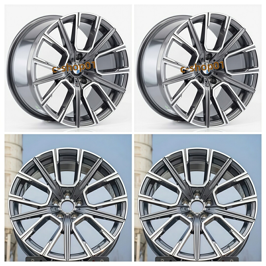 BMW Fシャーシ専用 高強度6061-T6鍛造ホイール 20インチ 前後セット 8.5J/9.5J アルミホイール 4本セット PCD5&times;120 ハブ径72.56mm BMW F30/F32/F10/F01/F02等対応 グレーポリッシュ｜c-shop01