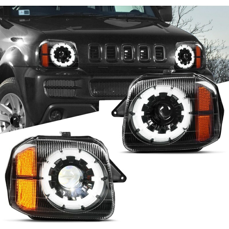 スズキ ジムニー JB23 全 LED ヘッドライト 左右セット オープニングモーション付 カスタムパーツ 1998-2017 年式 外装パーツ アクセサリー 47,880円