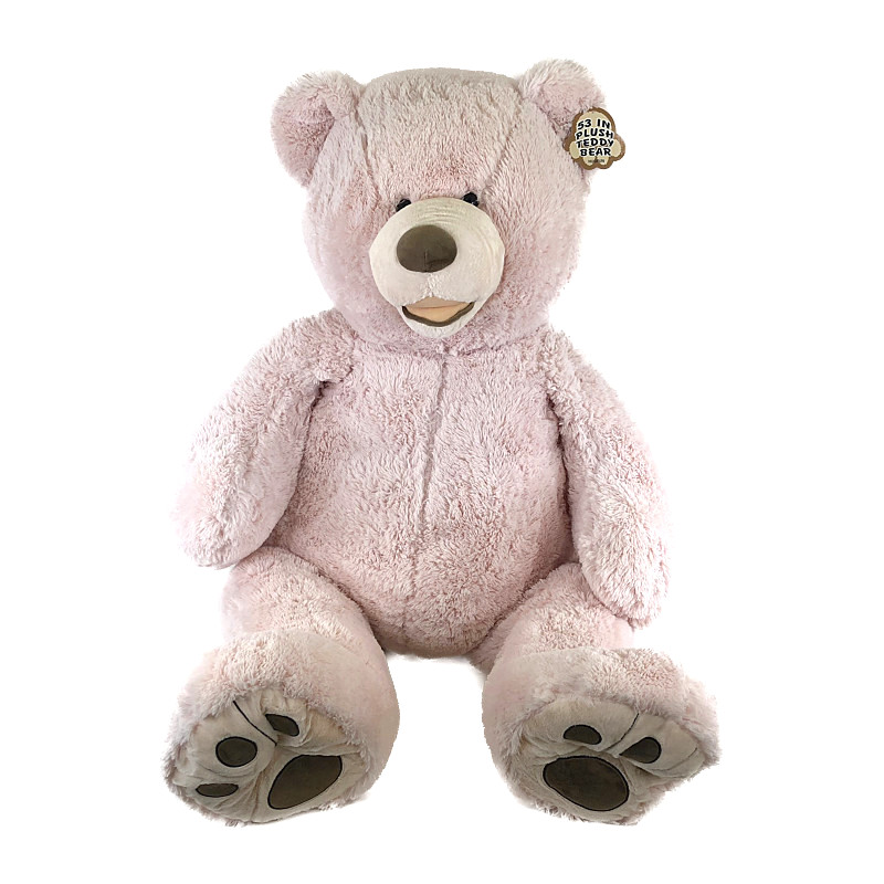 楽天市場 送料無料 超大型 癒しのテディベア 新色 ピンク Hugfun クマのぬいぐるみ 53インチ135cm Costcost21