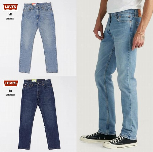 SALE!リーヴァイズジーンズ(LEVI\u0027S)511 コンフォート 直線コースジーンズ か細い嵌まる テーパード/Levi\u0027s 511 SKINNY  COMFORT STRETCH JEANS/04511-4781 04511-4655 ズボン・パンツ-メンズファッション