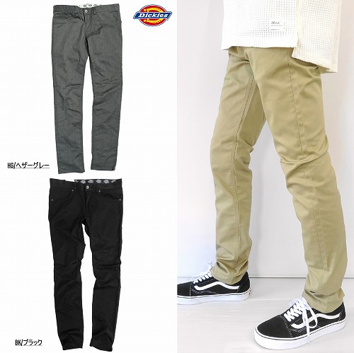 ディッキーズ TCツイル 伸ばすこと５隠し か細いズボン下 Dickies TC STRECTH 5PKT SLIM WD371 WD34