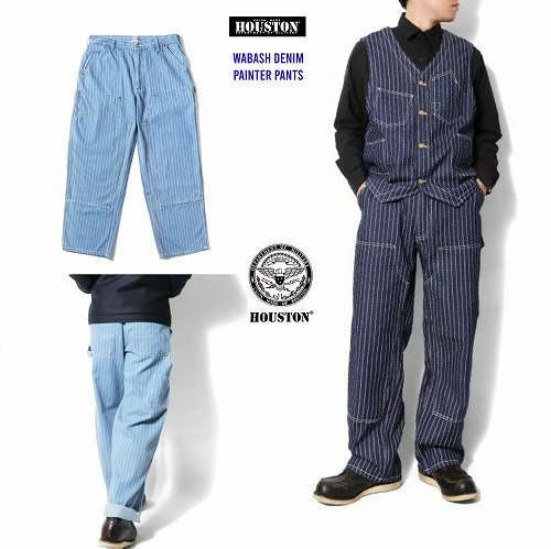 HOUSTON ヒューストン ウォバッシュ ストライプ ペインターパンツ 36 HOUSTON ヒューストン ウォバッシュ ストライプ ペインターパンツ 36