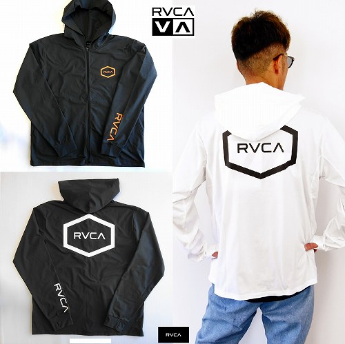 ルーカ ラッシュガード ジップパーカー RVCA VENT LS SURF HOODIE/BD041-850/メンズ・レディース ネコポス発送OK!