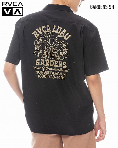 ルーカ 半袖プルオーバー 刺し通すプルオーバー RVCA GARDENS S/S Shirt BF041181 ネコポス送りとどける!