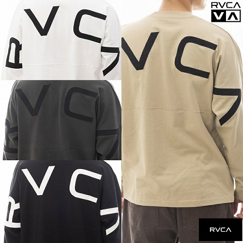 ルーカ 長袖ティーシャツ ルーズシルエット 落っこちる肩肉 RVCA FAKUE RVCAL L/S Tee/BE041-057/メンズ・レディース