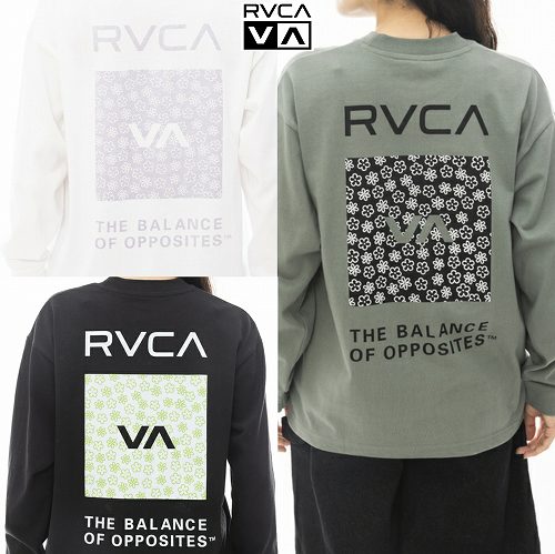 ルーカ Rvca　ルカ レディース PALM TREE LEAF BOX LS TEE ロングスリーブＴシャツ be044052 RVCA ルーカ Rvca ルカ レディース PALM TREE LEAF BOX LS TEE